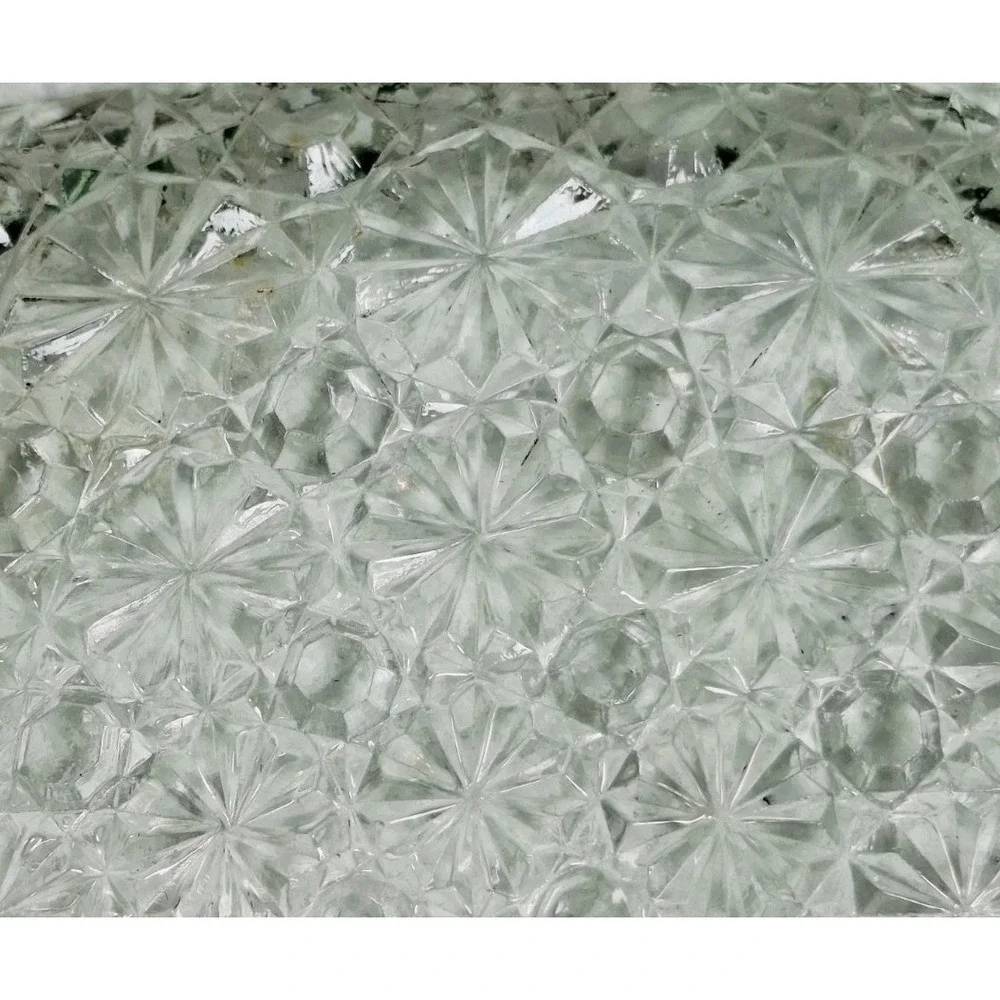 Vintage Avon 1970's Hostess Fancy Crystal Fan  Soapdish/Trinket Fragranced Soap